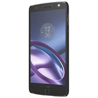Motorola Moto Z (Moto Z Droid) Nillkin Frosted Shield melns plastmasas apvalks + ekrāna aizsargplēve / Vacins.lv