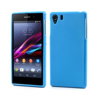 Sony Xperia Z1 Jelly Case zils cieta silikona (TPU) futrālis / Vacins.lv