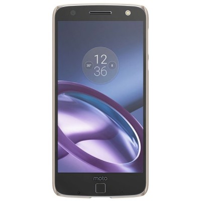 Motorola Moto Z (Moto Z Droid) Nillkin Frosted Shield zelta plastmasas apvalks + ekrāna aizsargplēve / Vacins.lv