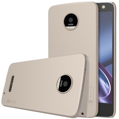 Motorola Moto Z (Moto Z Droid) Nillkin Frosted Shield zelta plastmasas apvalks + ekrāna aizsargplēve / Vacins.lv