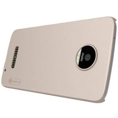 Motorola Moto Z (Moto Z Droid) Nillkin Frosted Shield zelta plastmasas apvalks + ekrāna aizsargplēve / Vacins.lv