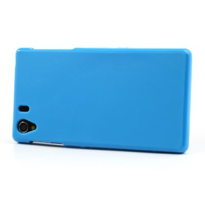Sony Xperia Z1 Jelly Case zils cieta silikona (TPU) futrālis / Vacins.lv
