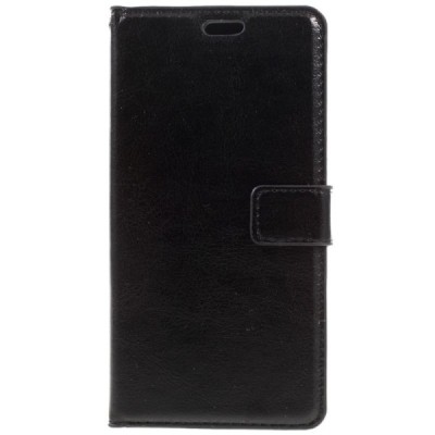 Motorola Moto Z (Moto Z Droid) atvēramais ādas melns maciņš (maks) / Vacins.lv