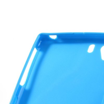 Sony Xperia Z1 Jelly Case zils cieta silikona (TPU) futrālis / Vacins.lv