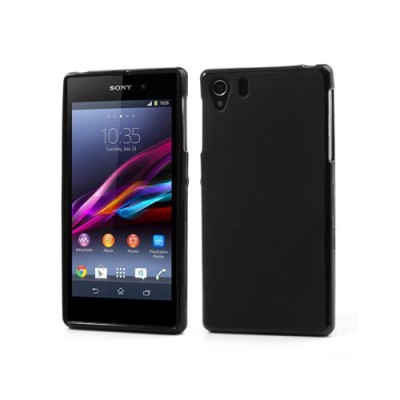 Sony Xperia Z1 Jelly Case melns cieta silikona (TPU) futrālis / Vacins.lv