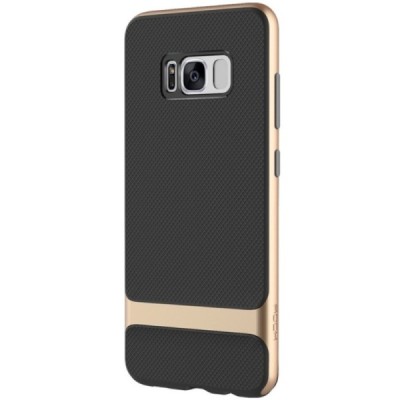 „Rock“ Royce sustiprintos apsaugos Samsung Galaxy S8+ (G955) juodas aukso spalvos apvadais kieto silikono (TPU) ir plastiko dėkl