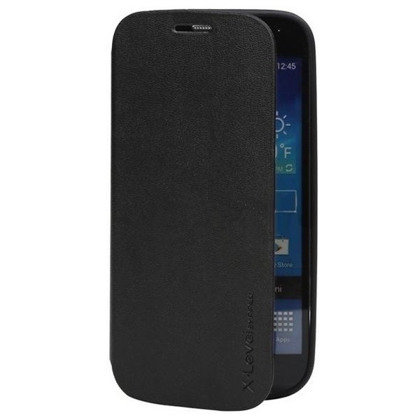 X-Level“ Slim Fit atvēramais maciņš - melns (Galaxy Note 3 Neo)