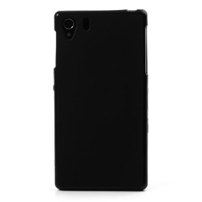 Sony Xperia Z1 Jelly Case melns cieta silikona (TPU) futrālis / Vacins.lv