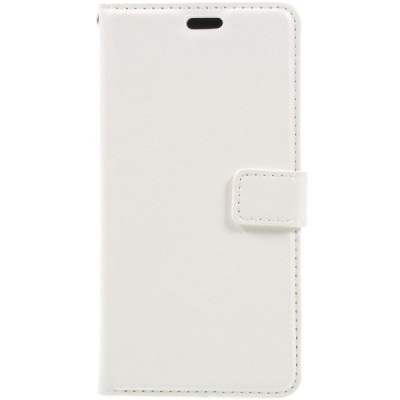 Motorola Moto Z (Moto Z Droid) atverčiamas baltas odinis dėklas - piniginė / Priedai.lt