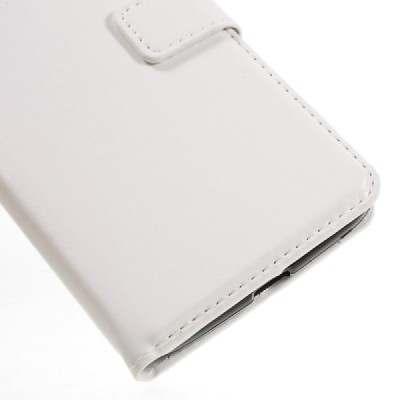 Motorola Moto Z (Moto Z Droid) atverčiamas baltas odinis dėklas - piniginė / Priedai.lt