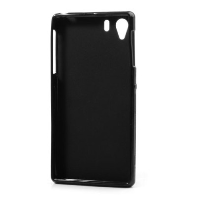 Sony Xperia Z1 Jelly Case melns cieta silikona (TPU) futrālis / Vacins.lv