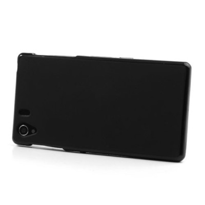 Sony Xperia Z1 Jelly Case melns cieta silikona (TPU) futrālis / Vacins.lv