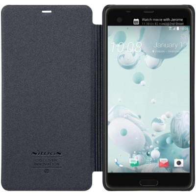 HTC U Ultra (Ocean Note) „Nillkin“ Sparkle atvēramais pelēks maciņš / Vacins.lv