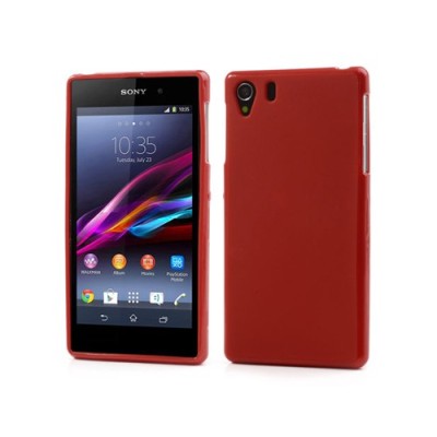 „Jelly Case“ Sony Xperia Z1 raudonas tpu dėklas / Priedai.lt