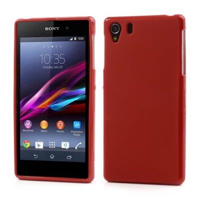 „Jelly Case“ Sony Xperia Z1 raudonas tpu dėklas / Priedai.lt
