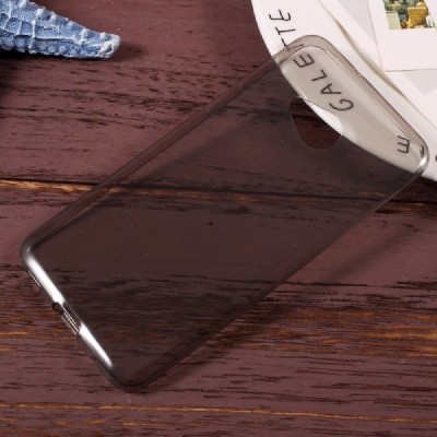 HTC U Play (Alpine) dzidrs (caurspīdīgs) cieta silikona TPU pasaulē pelēks apvalks / Vacins.lv