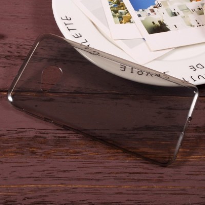 HTC U Play (Alpine) dzidrs (caurspīdīgs) cieta silikona TPU pasaulē pelēks apvalks / Vacins.lv