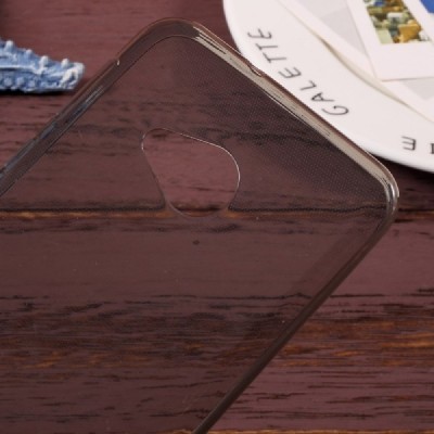 HTC U Play (Alpine) dzidrs (caurspīdīgs) cieta silikona TPU pasaulē pelēks apvalks / Vacins.lv