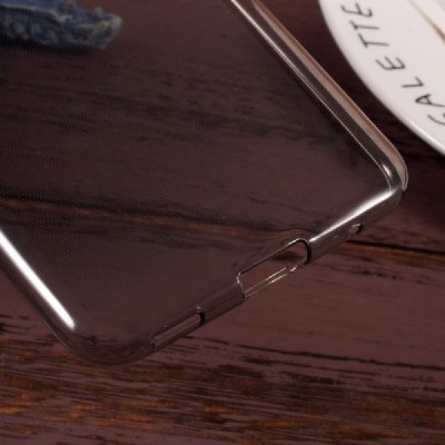 HTC U Play (Alpine) dzidrs (caurspīdīgs) cieta silikona TPU pasaulē pelēks apvalks / Vacins.lv