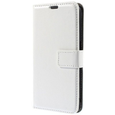 Sony Xperia XA1 atvēramais ādas balts maciņš (maks) / Vacins.lv