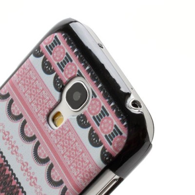 Raštuotas rožinis Samsung Galaxy S4 Mini dėklas (Dėkliukas) / Priedai.lt