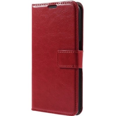 Sony Xperia XA1 atvēramais ādas sarkans maciņš (maks) / Vacins.lv