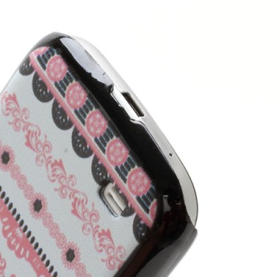 Raštuotas rožinis Samsung Galaxy S4 Mini dėklas (Dėkliukas) / Priedai.lt