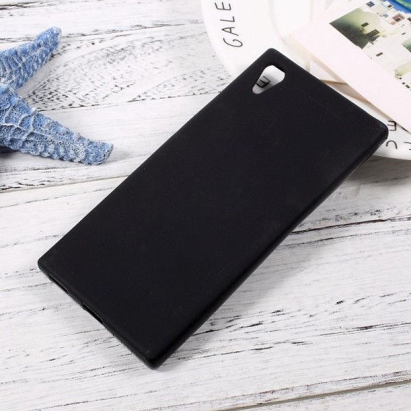 Cieta silikona (TPU) apvalks - melns (Xperia XA1)