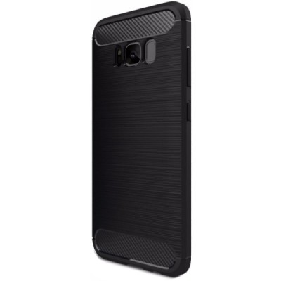 Samsung Galaxy S8+ (G955) „Carbon“ kieto silikono TPU juodas dėklas - nugarėlė / Priedai.lt