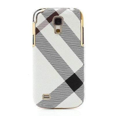„Burberry“ stiliaus baltas Samsung Galaxy S4 Mini dėklas (Dėkliukas) / Priedai.lt