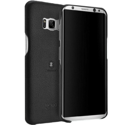 „Lenuo“ Soft Slim Samsung Galaxy S8 (G950) melns ādas apvalks / Vacins.lv