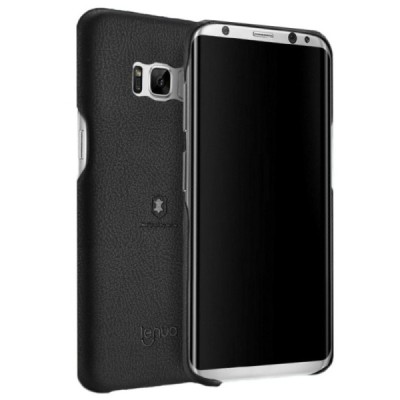 „Lenuo“ Soft Slim Samsung Galaxy S8+ (G955) melns ādas apvalks / Vacins.lv