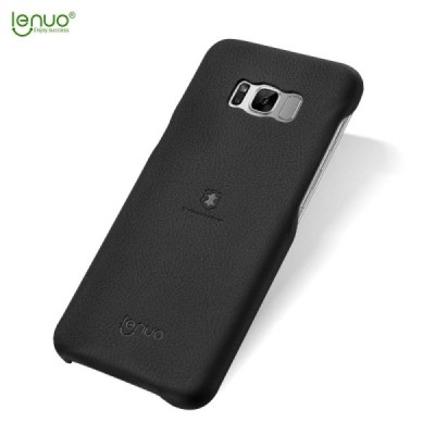 „Lenuo“ Soft Slim Samsung Galaxy S8+ (G955) melns ādas apvalks / Vacins.lv