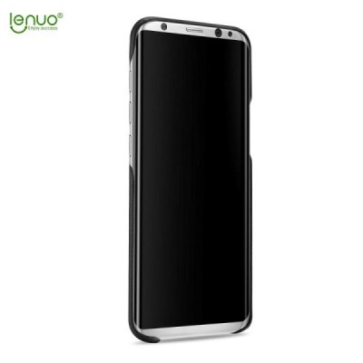 „Lenuo“ Soft Slim Samsung Galaxy S8+ (G955) melns ādas apvalks / Vacins.lv