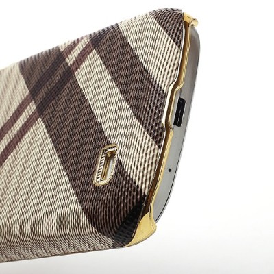 „Burberry“ stiliaus rudas Samsung Galaxy S4 Mini dėklas (Dėkliukas) / Priedai.lt