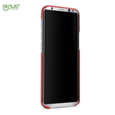 „Lenuo“ Soft Slim serijos Samsung Galaxy S8+ (G955) raudonas odinis dėklas - nugarėlė / Priedai.lt