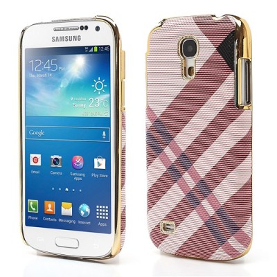 „Burberry“ stiliaus rožinis Samsung Galaxy S4 Mini dėklas (Dėkliukas) / Priedai.lt
