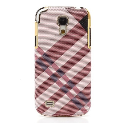 „Burberry“ stiliaus rožinis Samsung Galaxy S4 Mini dėklas (Dėkliukas) / Priedai.lt