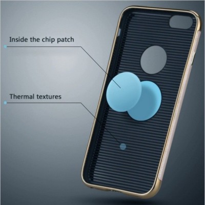 Apple iPhone 6 / 6s „IPAKY“ Luxury cieta silikona (TPU) rozā zelts apvalks (apmales - zeltā krāsā) / Vacins.lv