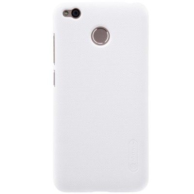 Xiaomi Redmi 4X Nillkin Frosted Shield balts plastmasas apvalks + ekrāna aizsargplēve / Vacins.lv