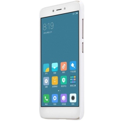 Xiaomi Redmi 4X Nillkin Frosted Shield balts plastmasas apvalks + ekrāna aizsargplēve / Vacins.lv