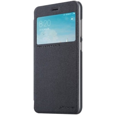 Xiaomi Redmi 4X „Nillkin“ Sparkle atvēramais pelēks maciņš / Vacins.lv