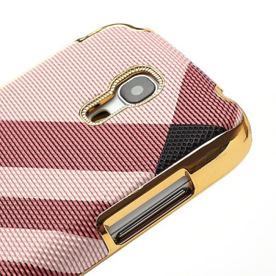 „Burberry“ stiliaus rožinis Samsung Galaxy S4 Mini dėklas (Dėkliukas) / Priedai.lt