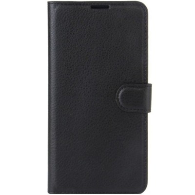 Xiaomi Redmi 4X atverčiamas juodas odinis dėklas - piniginė / Priedai.lt