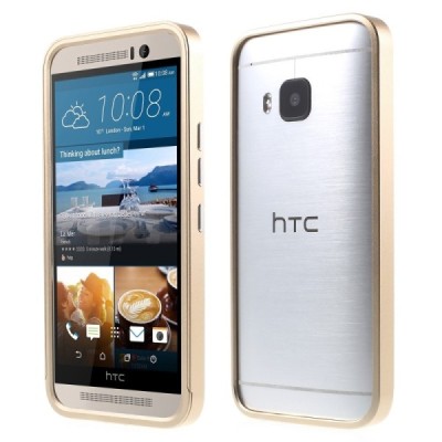 Stilīgs zelta HTC One M9 rāmis - sānu apmale (bamperis) / Vacins.lv