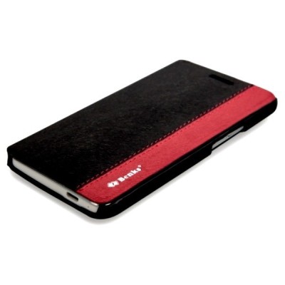 HTC One M7 „Benks“ ādas atvēramais melns futrālis / Vacins.lv