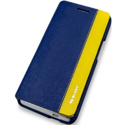 HTC One M7 „Benks“ ādas atvēramais zils futrālis / Vacins.lv