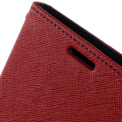 Sony Xperia T3 Mercury raudonas atverčiamas dėklas - piniginė / Priedai.lt