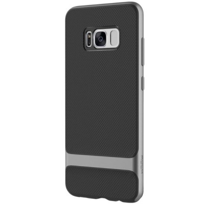 „Rock“ Royce sustiprintos apsaugos Samsung Galaxy S8+ (G955) juodas pilkos spalvos apvadais kieto silikono (TPU) ir plastiko dėk