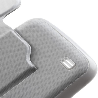 Atverčiamas „S-View“ baltas Samsung Galaxy S4 Mini dėklas (Dėkliukas) / Priedai.lt